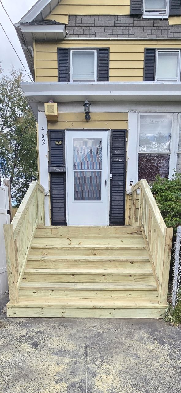 Deck Build — Front Entry Stairs