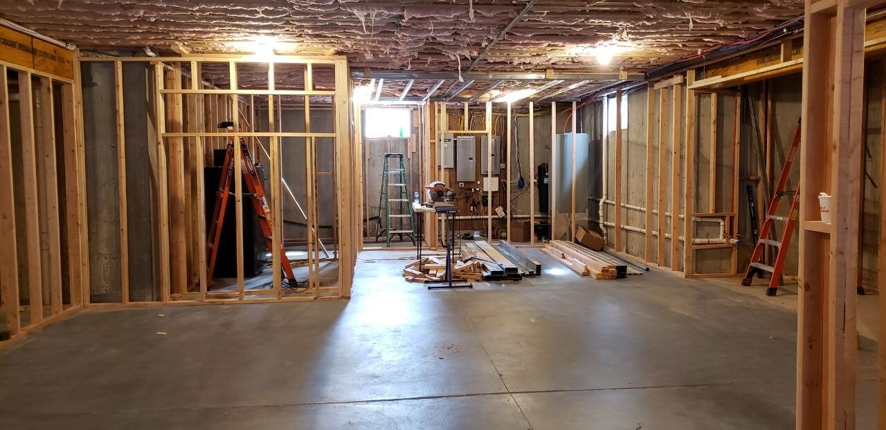 Basement framing — J&R Enterprise project