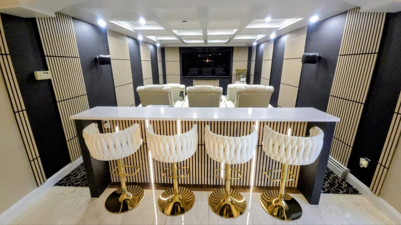 Basement theater after — J&R Enterprise renovation